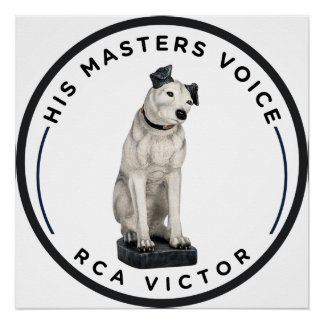 Póster Sua Voz do Mestre RCA Victor