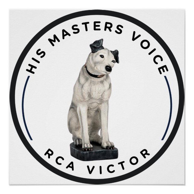 Póster Sua Voz do Mestre RCA Victor (Frente)