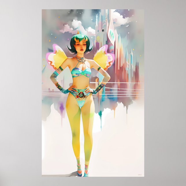 Poster Suas Asas Fadas Estavam Crescendo Selvagens (Frente)