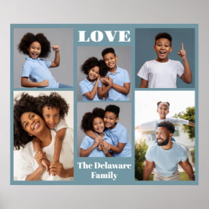 Poster Suas fotos, texto e cor