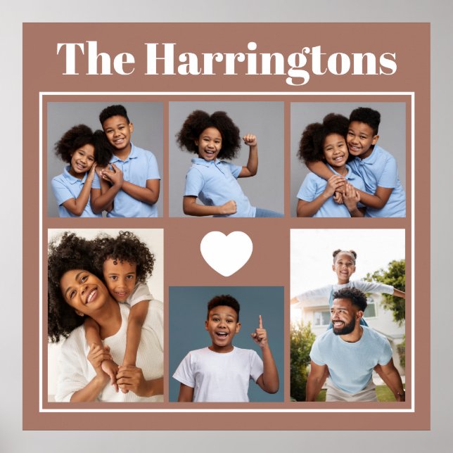 Poster Suas fotos, texto e cor (Frente)