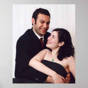 Póster Suas imagens do casamento em canvas