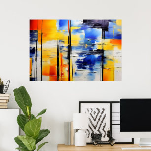 Poster Suavidade Abstrata