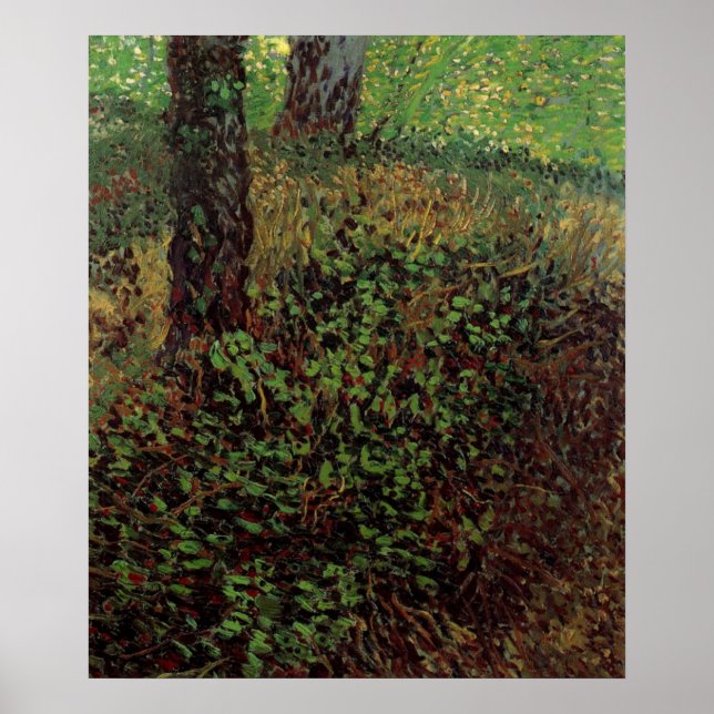 Póster Sub-bosque por Vincent van Gogh (Frente)
