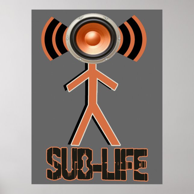 Poster Sub Life Dubstep (Frente)