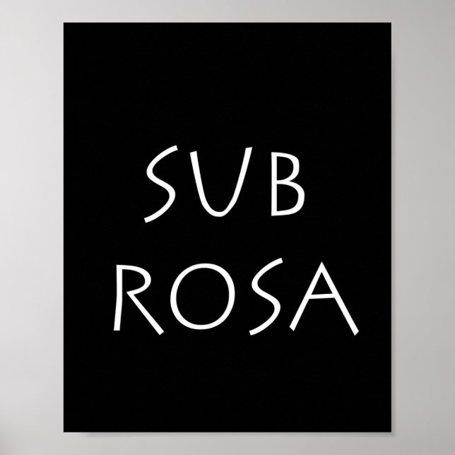 Poster Sub Rosa (Frente)