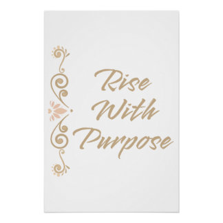 Póster Suba Com Propósito Inspirador Motivacional