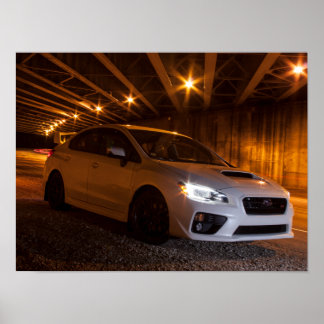 Poster Subaru STi no túnel