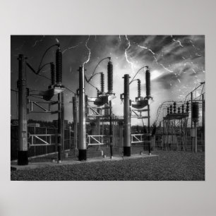 Póster Subestação eléctrica 2 da rua da ponte - Spokan