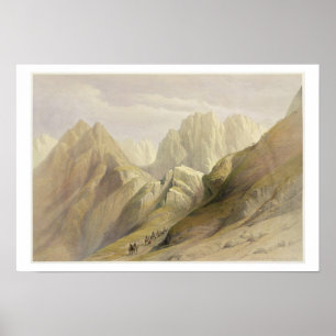 Poster Subida da escala mais baixa de Sinai, o 18 de