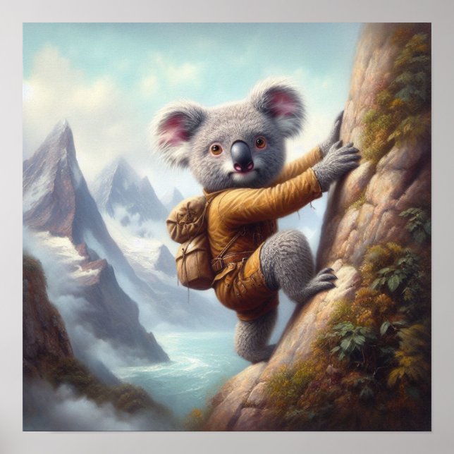 Poster Subida de Montanha Koala (Frente)