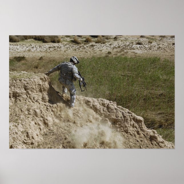 Póster Subidas especializadas para baixo (Frente)