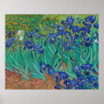 Poster Subidas por Vincent Van Gogh<br><div class="desc">Írises por Vincent Van Gogh 1889 Getty Museum,  Los Angeles</div>