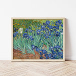 Poster Subidas | Vincent Van Gogh<br><div class="desc">Irrises (1889) do artista poste-impressionista holandês Vincent Van Gogh. A pintura paisagística original é um óleo na canvas mostrando um jardim de flores floridas da íris. Use as ferramentas de design para adicionar texto personalizado ou personalizar a imagem.</div>