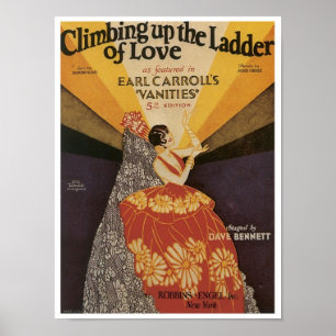 Póster Subindo A Escada Do Amor Cobrir De Canais