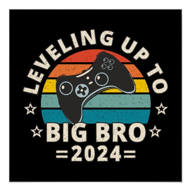 Póster Subindo de Nível Para Irmão Mais Velho 2024 (Frente)