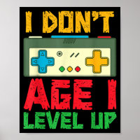 Subir de Nível Jogando Video Games Aniversário de