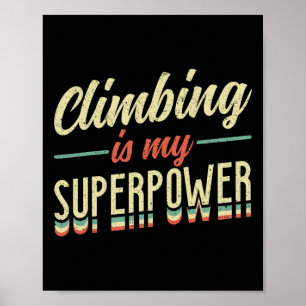 Poster Subir é minha superpotência