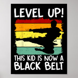 Poster Subiu de Nível Esta Criança Agora É uma Faixa Pret