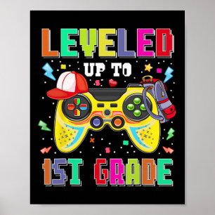Poster Subiu Para o 1º Ano Gamer Primeiro Dia Meninos Ck 