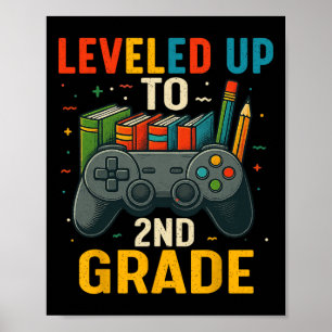 Poster Subiu Para o 2º Ano Gamer Volta às Aulas Primeiro