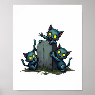 Poster Sublevação de Zombie Kitten
