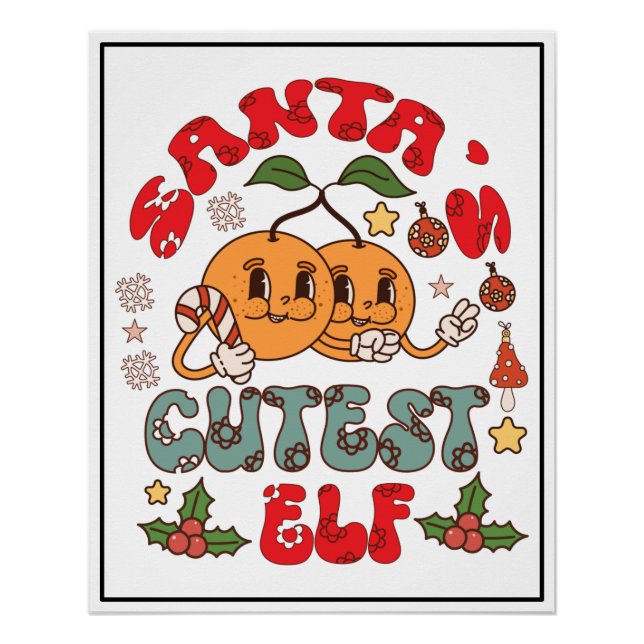 Póster Sublimação Elf Mais papai noel - 80881 (Frente)