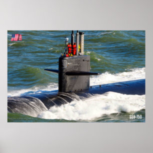 POSTER SUBMARINO DE ATAQUE RÁPIDO - SSN-750