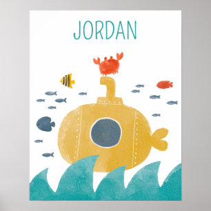 Poster Submarino Fofo Doodle   Explore