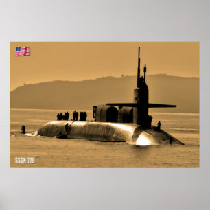 POSTER SUBMARINO MISSILE CRUISE - SSGN-728