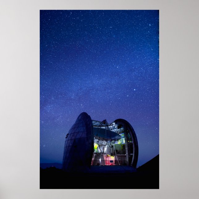 Poster Submilímetro Cal Tech Observatório | Havaí (Frente)