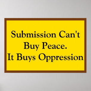 Poster Submissão Não Compra Paz