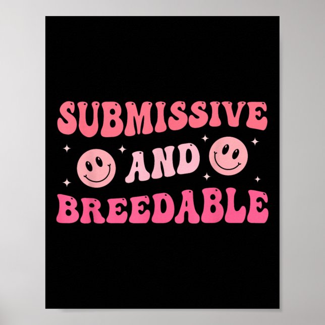 Poster Submissive And Breedable Groovy - Uni-adults, Blac (Frente)