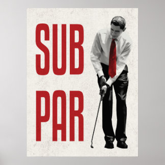 Póster Subpar Obama