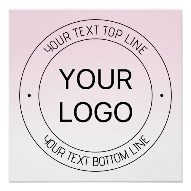 Póster Substituição fácil do logotipo e texto editável, c (Frente)