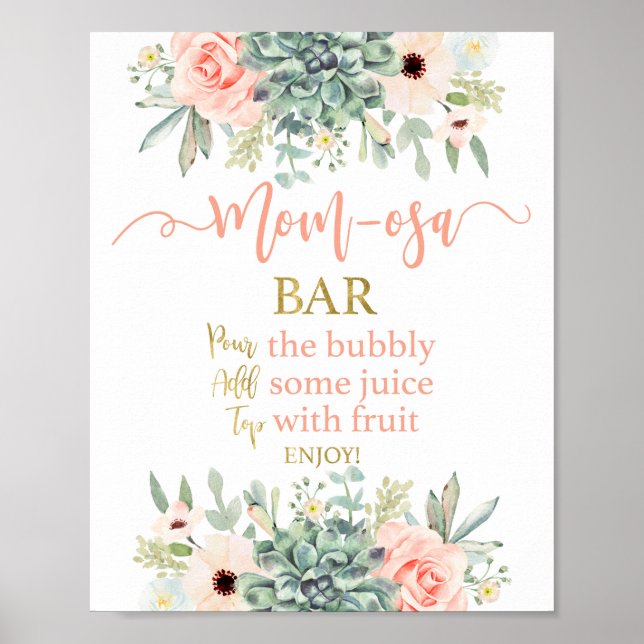 Poster Succult Mãe Bar (Frente)