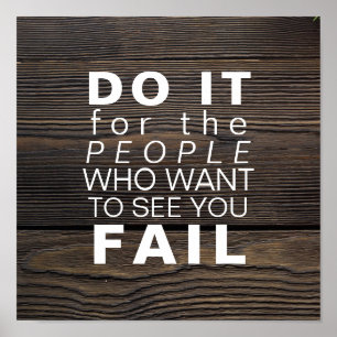 Póster Sucesso inspirador inspirado dos objetivos das