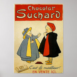 Póster Suchard 2 Vintage Ad