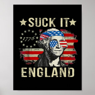 Poster Suck It England Engraçado 4 De Julho Patriótico Am