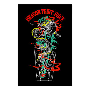 Póster Suco de Fruta do Dragão