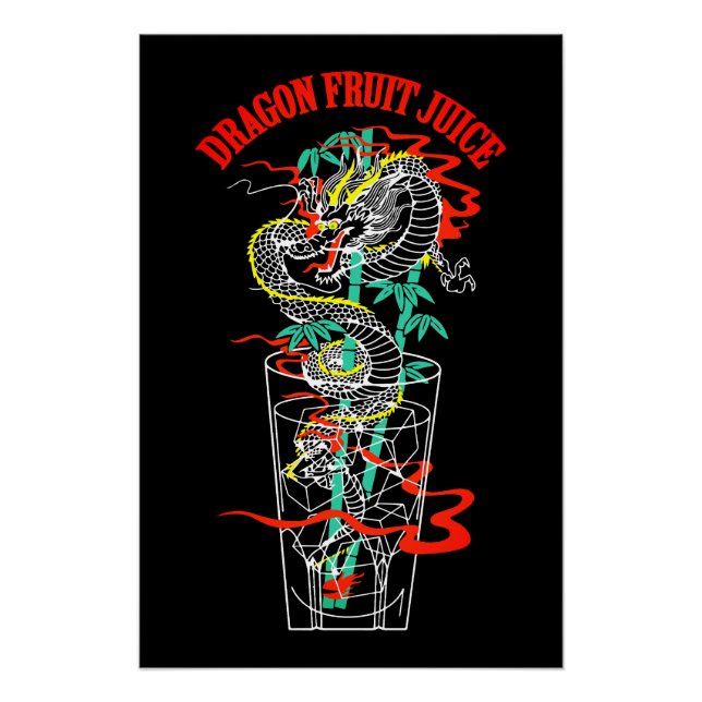 Póster Suco de Fruta do Dragão (Frente)