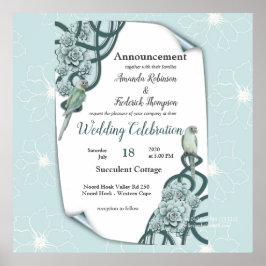 Poster Sucultivos Verdes do Pinheiro Azul