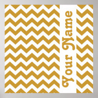 Sudan Brown Safari Chevron com texto personalizado