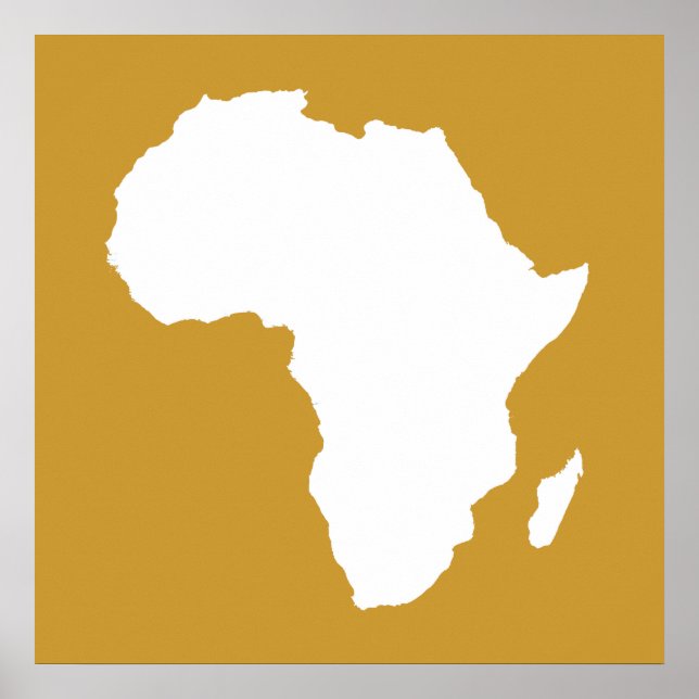 Póster Sudão Brown África Austral (Frente)