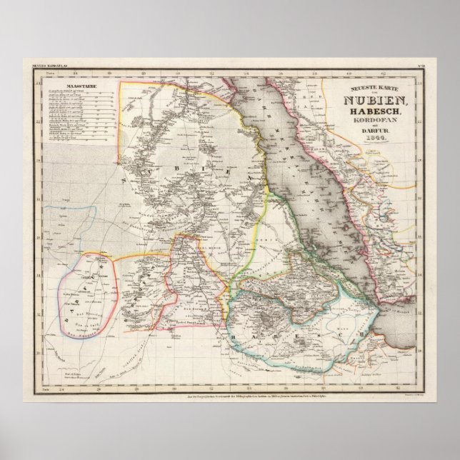 Póster Sudão, Etiópia (Frente)