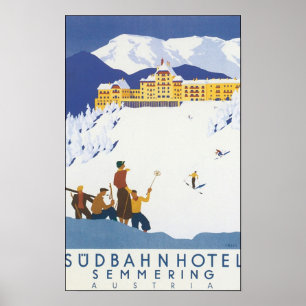 Poster Sudbahn Hotel Semmering Áustria