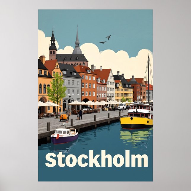 Poster Suecia de Estocolmo (Frente)