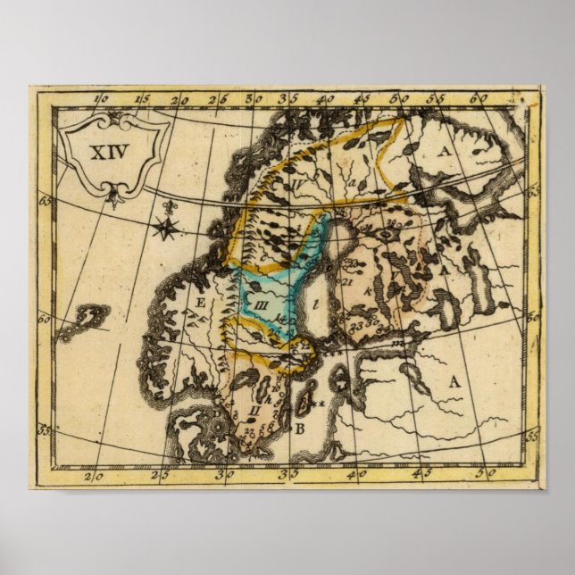 Póster Suecia e Finlândia (Frente)