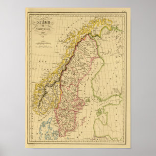 Póster Suecia e Noruega 3