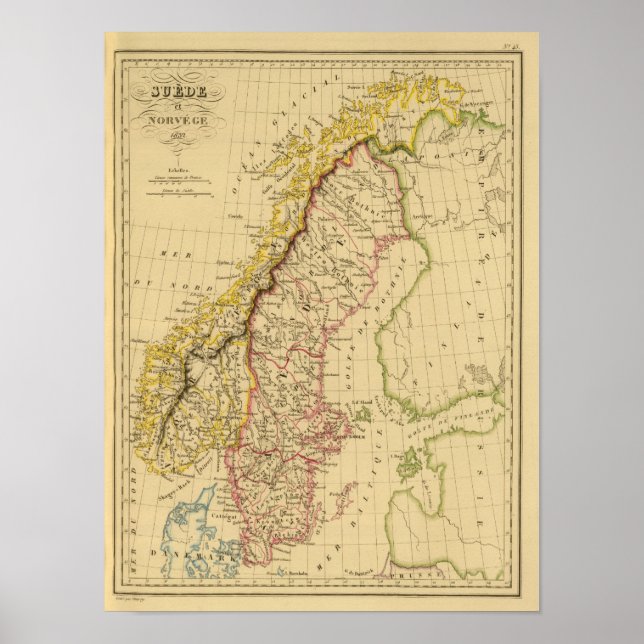 Póster Suecia e Noruega 3 (Frente)